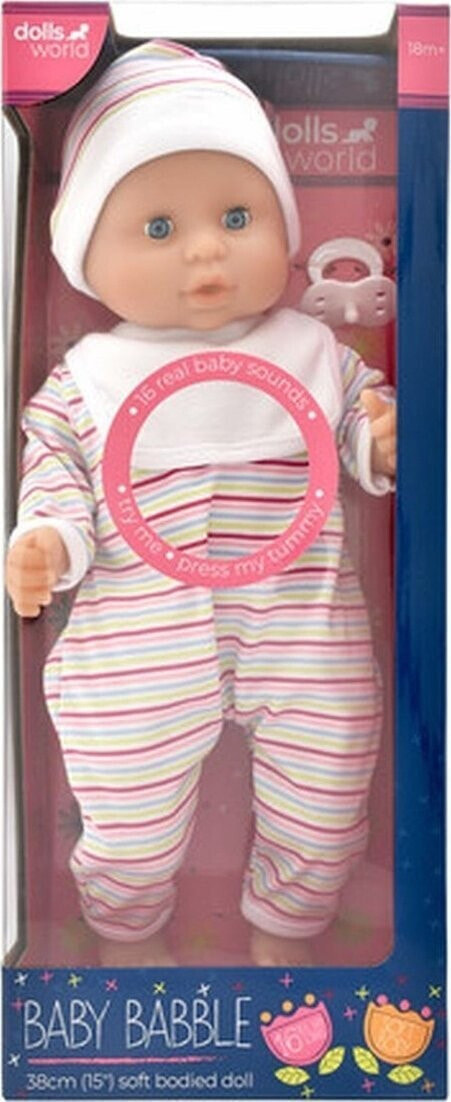 Dolls World DOLLS WORLD LALKA BABY BABBLE 38 CM