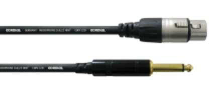 Cordial CCM 5 FP аудио кабель 5 m XLR (3-pin) 6,35 мм Черный