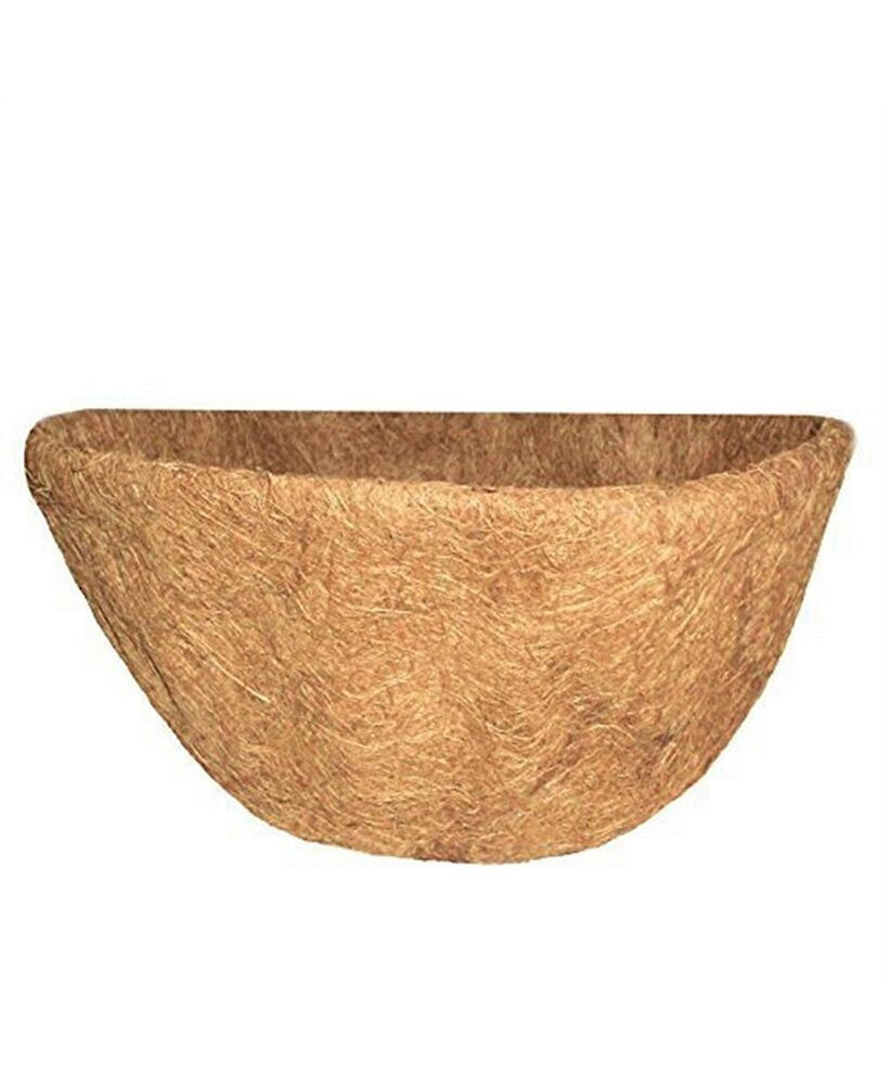 Source Half Round Wall Basket Coco Liner, 16 inches