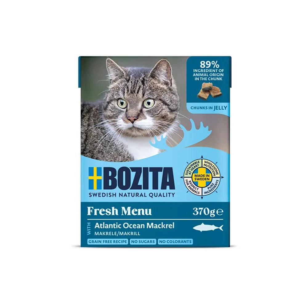 BOZITA With mackerel – chunksjelly wet cat food