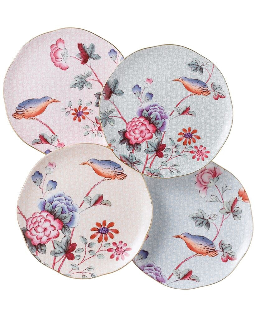 Set of 4 Cuckoo Tea Plates