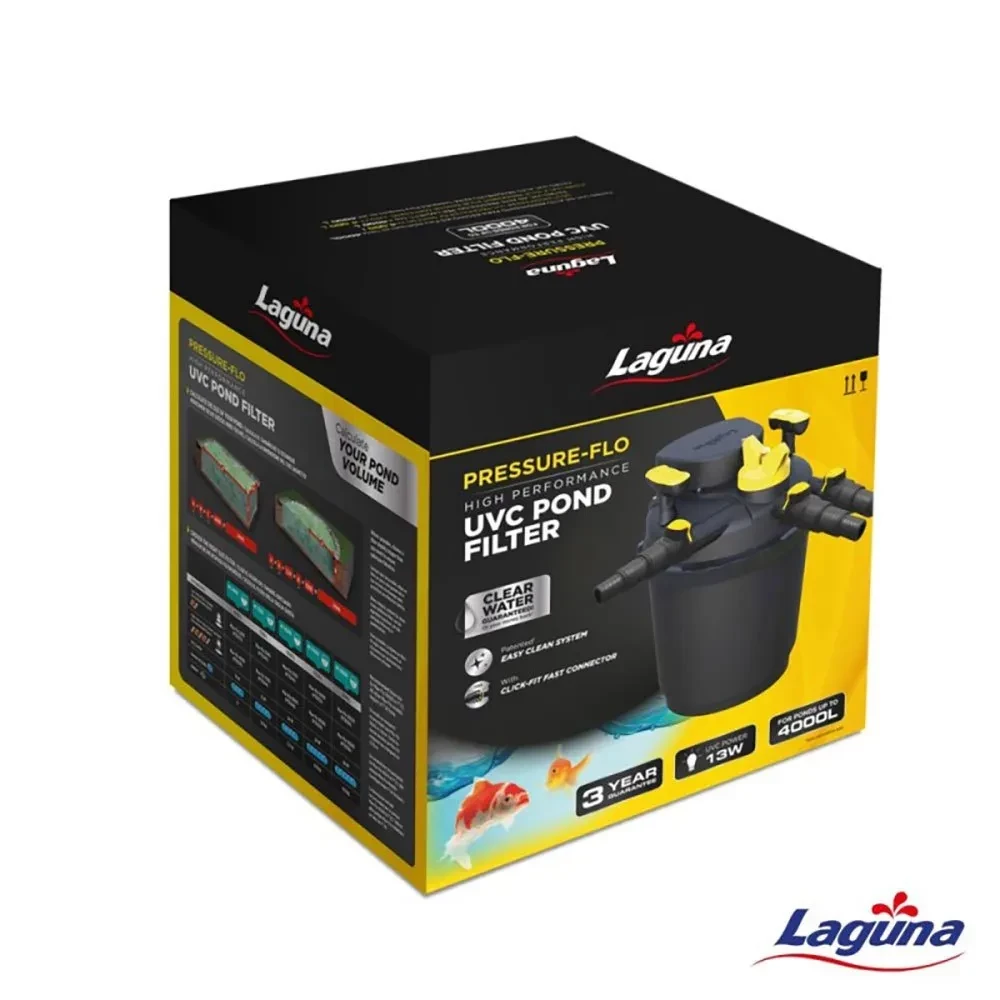 LAGUNA Pressure Flo 4000 UVC pond filtration kit