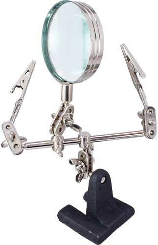 InLine Holder for soldering iron with magnifying glass (43046)