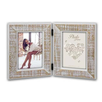 Zep Levico 2Q - Wood - Natural - White - Picture frame set - Table - 10 x 15 cm - Rectangular