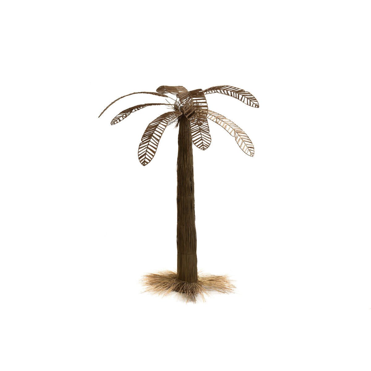 Sculpture Romimex Natural Vegetable fibre 120 x 200 x 120 cm Palm tree