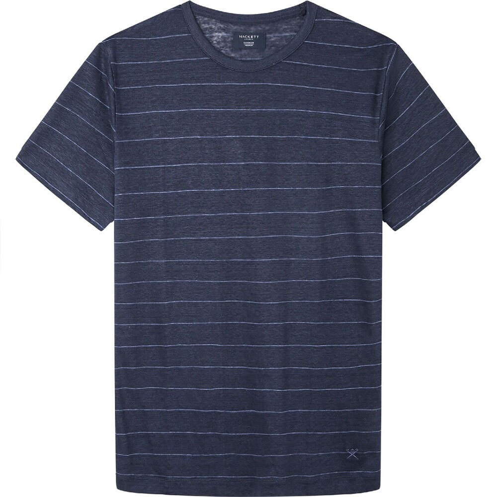 HACKETT Linen Stripe Short Sleeve T-Shirt