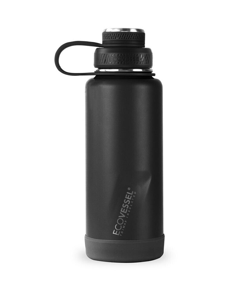 EcoVessel boulder Trimax Insulated Stainless Steel Bottle Strainer and Silicone Bumper, 32 oz