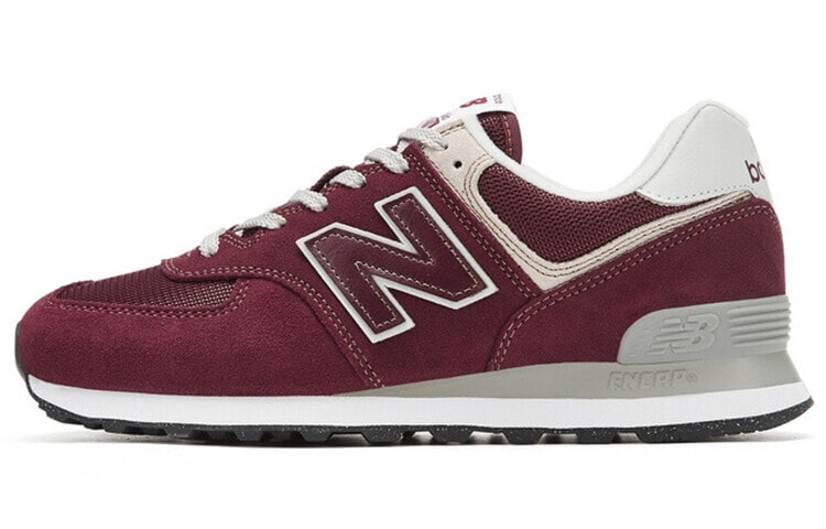 New Balance NB 574 复古 轻便 低帮 跑步鞋 男女同款 酒红色 / Кроссовки New Balance 574 Core ML574EVM