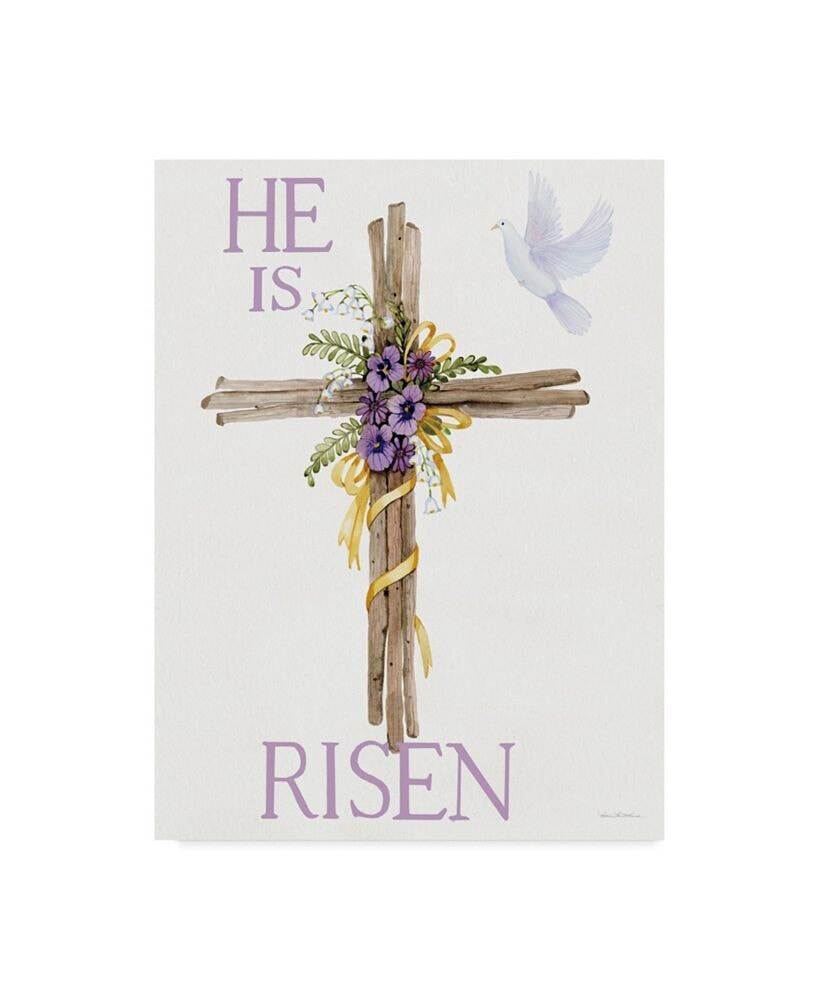 Trademark Global kathleen Parr Mckenna Easter Blessing Saying III with Cross Canvas Art - 15