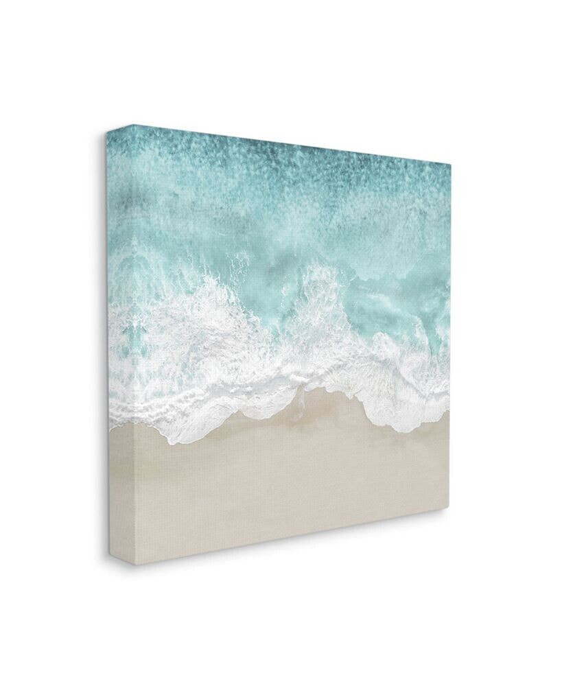Stupell Industries sea Foam Sandy Beach Soft Blue Coast Art, 17