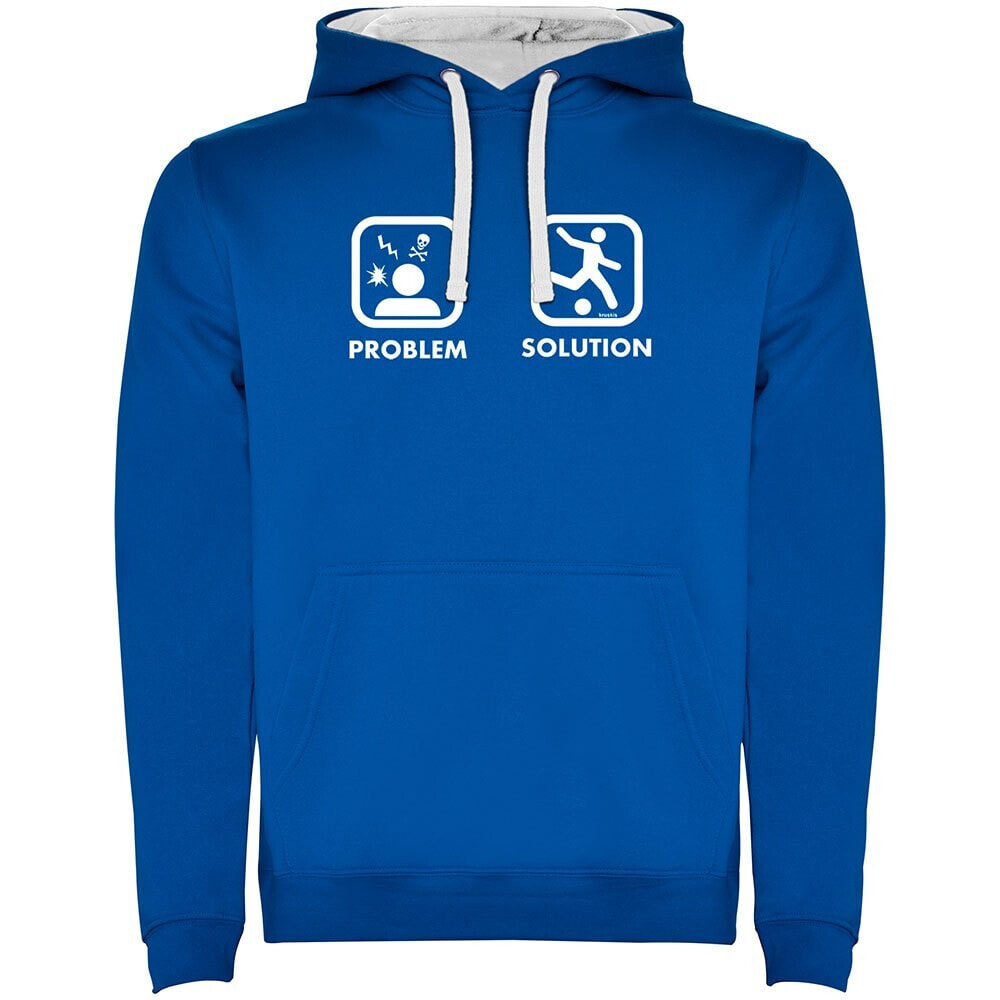 KRUSKIS Problem Solution Play Football Two-Colour Hoodie