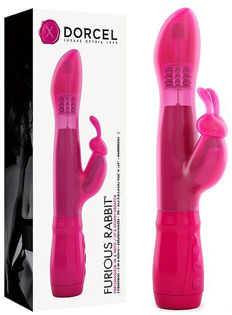 Vibrator mit dreifacher Stimulation - Marc Dorcel Furious Rabbit Pink