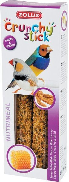 Корм и витамины для птиц Zolux Crunchy Stick ptaki egzotyczne proso/miód 85 g