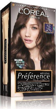 L'Oreal Paris Preference Hair Colour 6.21 Стойкая краска, придающая блеск волосам, оттенок морозно-каштановый