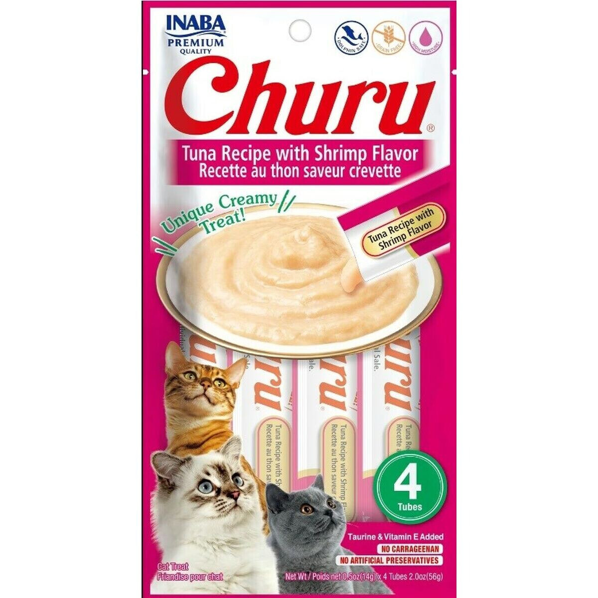 Snack for Cats Inaba Churu 4 x 14 g Креветки Тунец