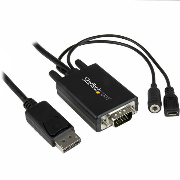 StarTech.com DP2VGAAMM3M видео кабель адаптер 3 m DisplayPort VGA (D-Sub) Черный