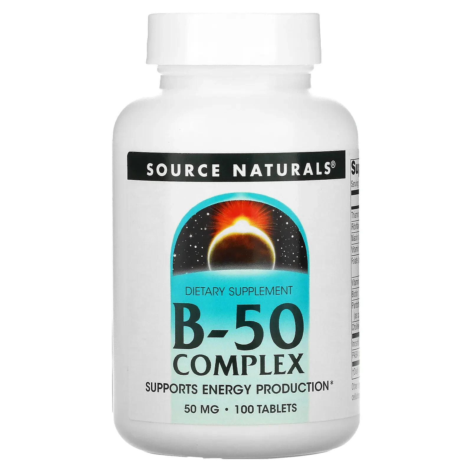 B-50 Complex, 50 mg, 100 Tablets