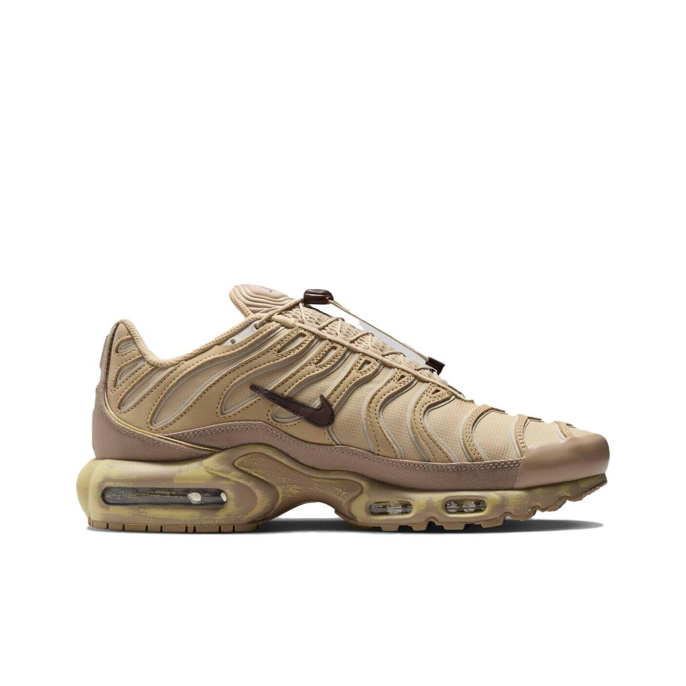 Nike Air Max Plus 网布 运动舒适 减震防滑耐磨透气包裹性支撑 低帮 生活休闲鞋 男款 黄黑