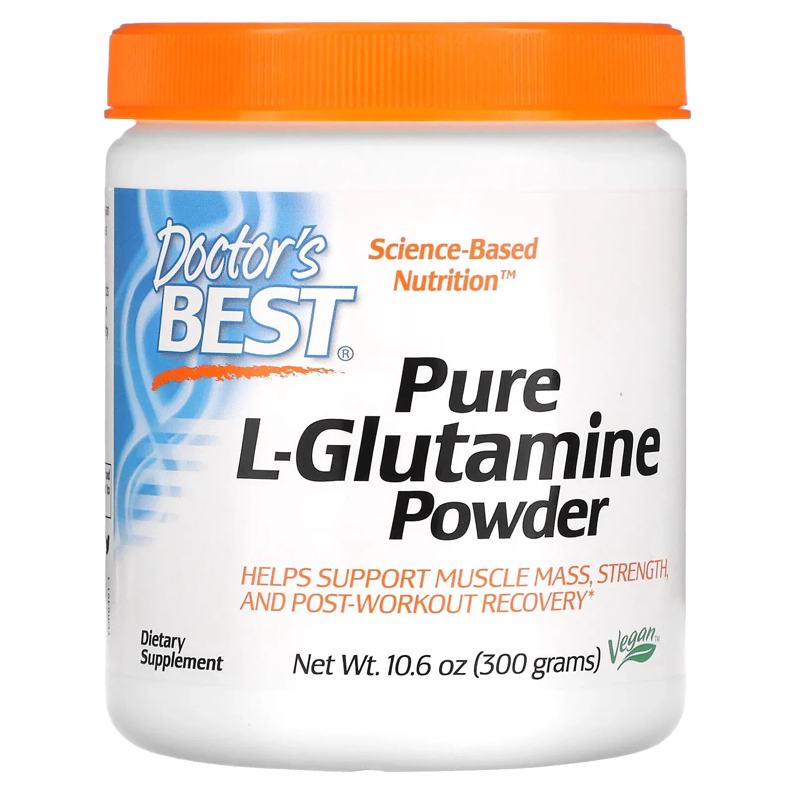 Pure L-Glutamine Powder, 10.6 oz (300 g)