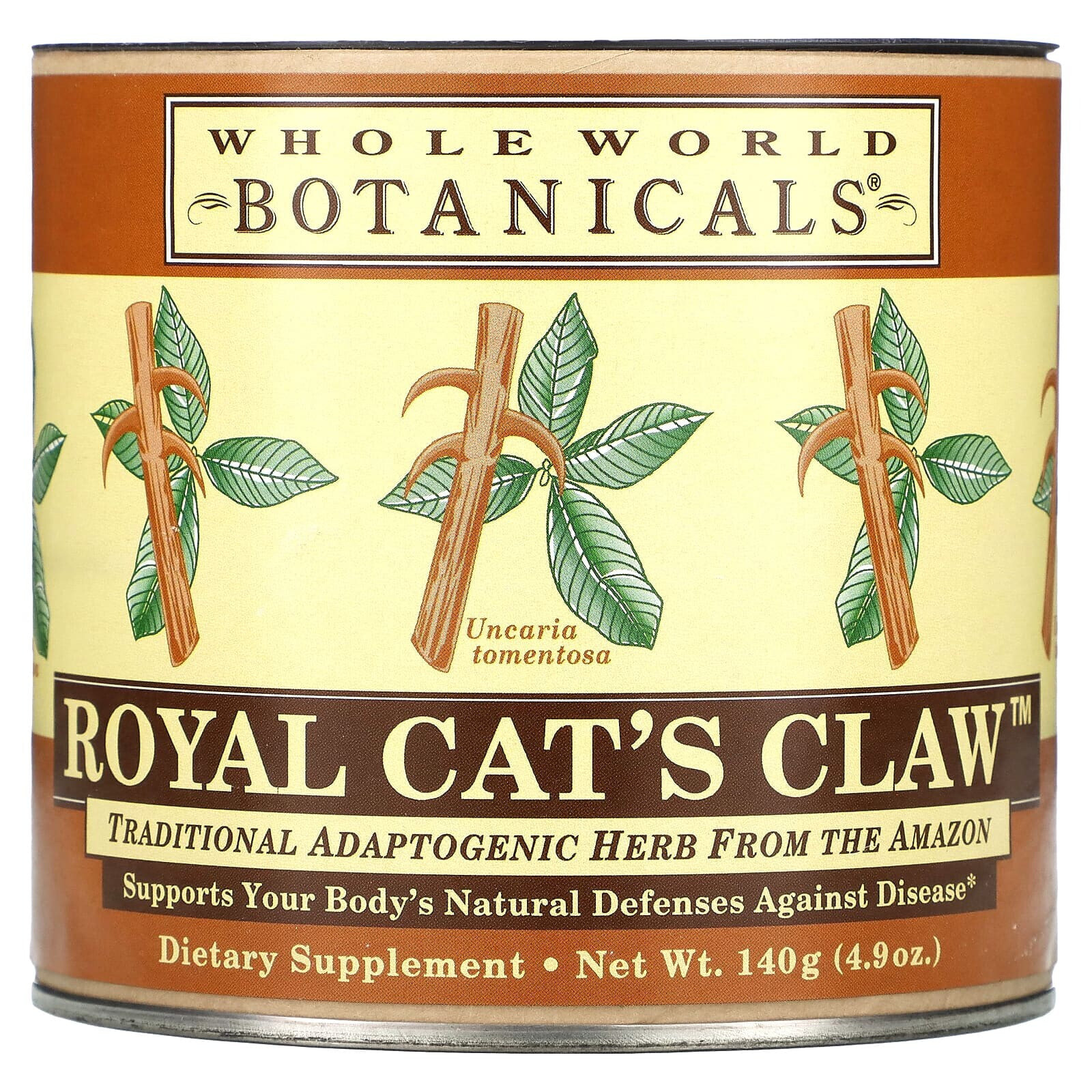 Whole World Botanicals, Королевский кошачий коготь, 140 г (4,9 унции)