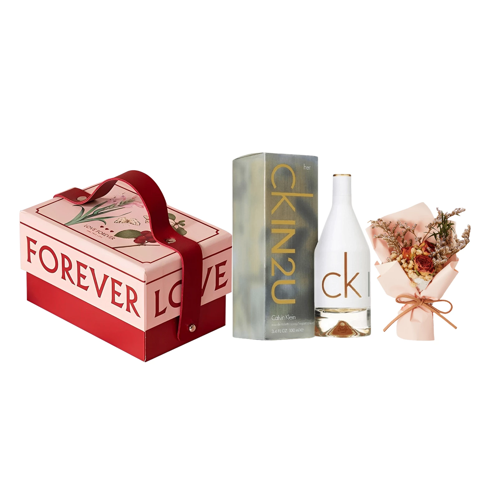 CALVIN KLEIN One Love You Because You Fly Freely Perfumes Floral Oriental Eau De Toilette EDT 100ml+ Bouquet