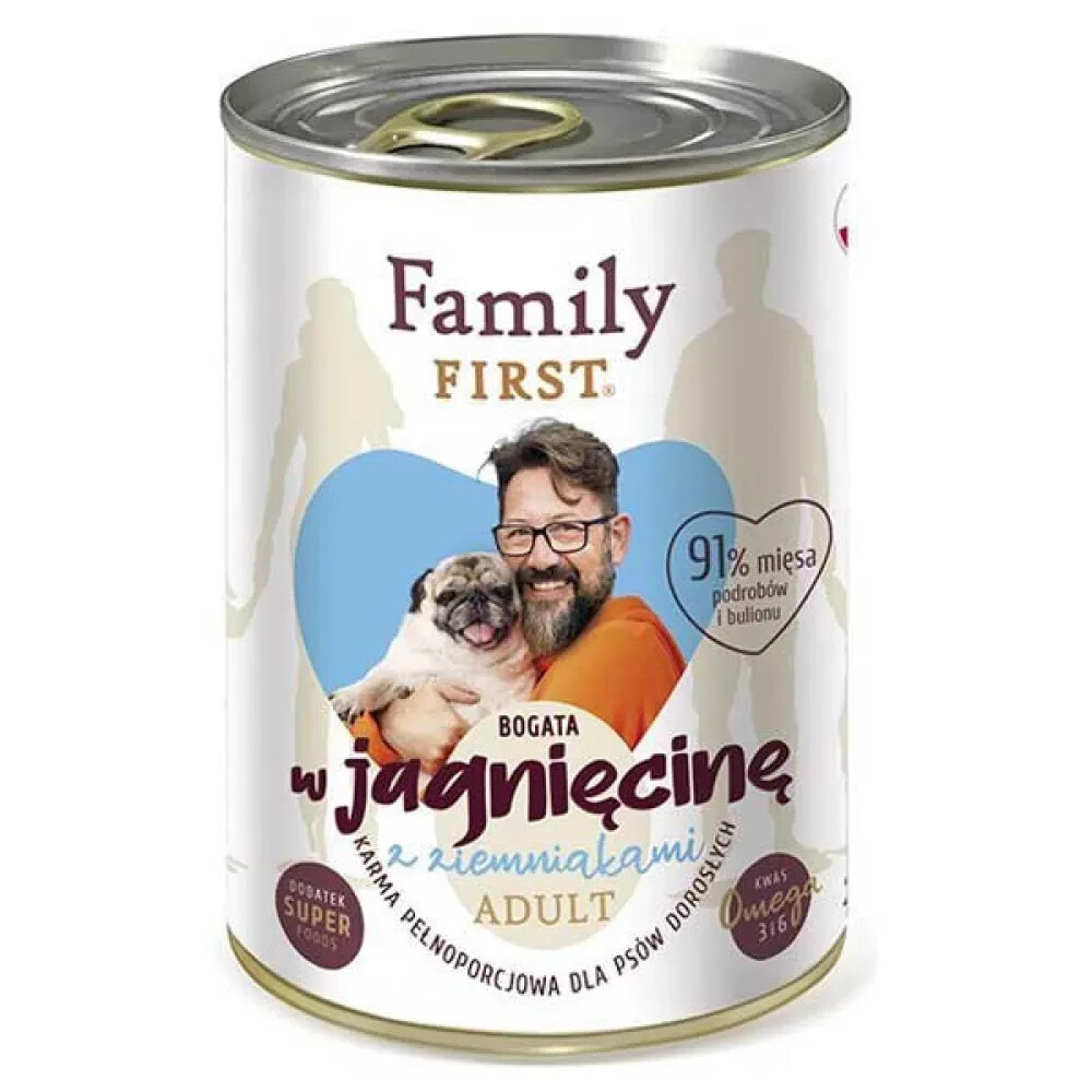 FAMILY FIRST Adult Lamb With Potato 400g Wet Dog Food