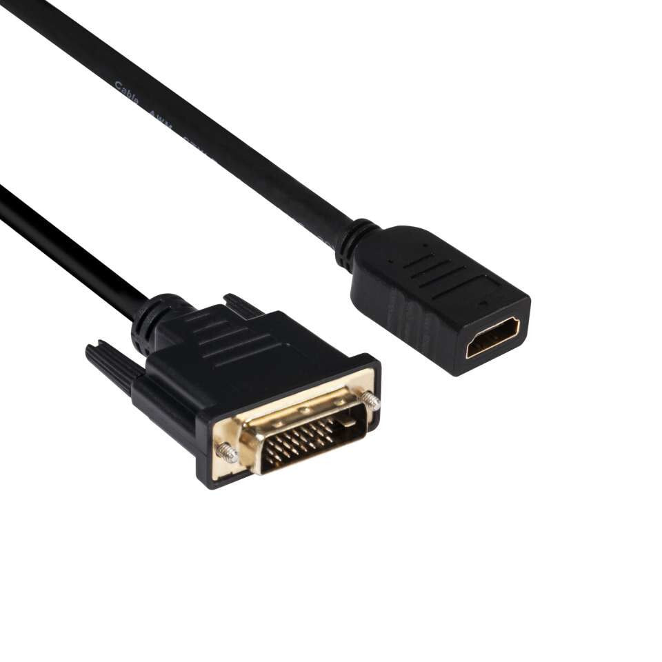 CLUB3D DVI to HDMI 1.4 Cable M/F 2m/6.56ft Bidirectional CAC-1211