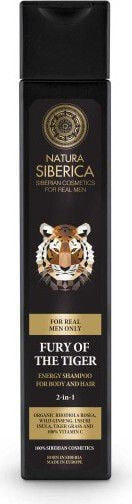 Natura Siberica Men Energizing shampoo for washing hair and body 2in1 Tiger's Rage 250ml