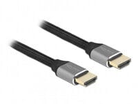 Delock 83994 - 0.5 m - HDMI Type A (Standard) - HDMI Type A (Standard) - 3D - 48 Gbit/s - Grey