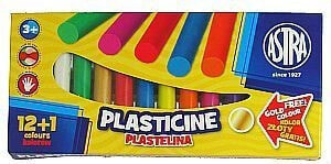 Astra Plasticine 12 colors + golden color for free!