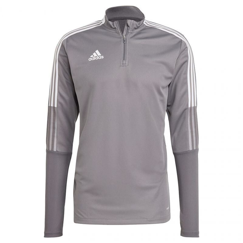 Мужской свитшот спортивный серый с логотипом adidas Tiro 21 Training Top M GH7301