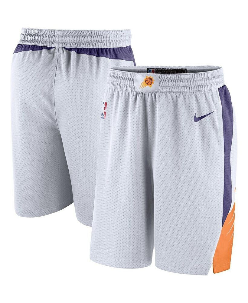 Nike men's White and Purple Phoenix Suns 2020/21 Association Edition Performance Swingman Shorts