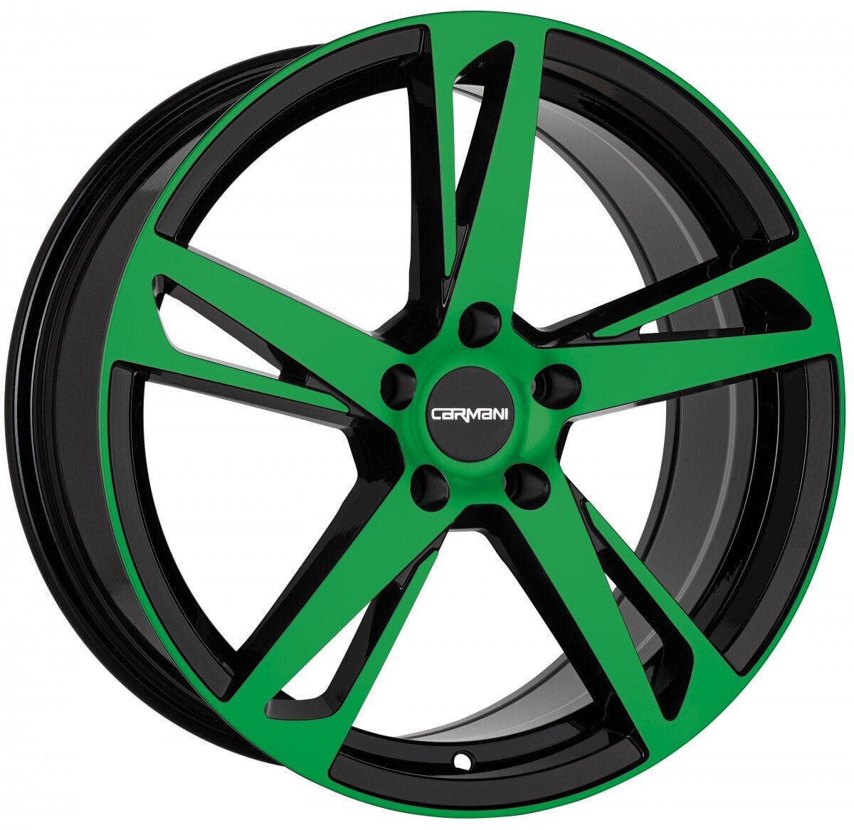 Колесный диск литой Carmani 16 Anton neon green polish 6.5x16 ET50 - LK5/112 ML57.1