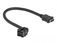 Delock 86854 - Flat - Black - HDMI - HDMI - Female - Female