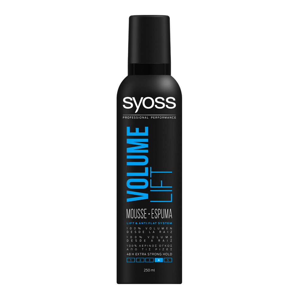 Syoss Volume Lift Mousse Anti Flat System  Мусс для увеличения объема сильной фиксации 250 мл