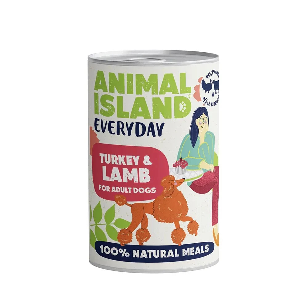 ANIMAL ISLAND Everyday Turkey and lamb wet dog food 400g