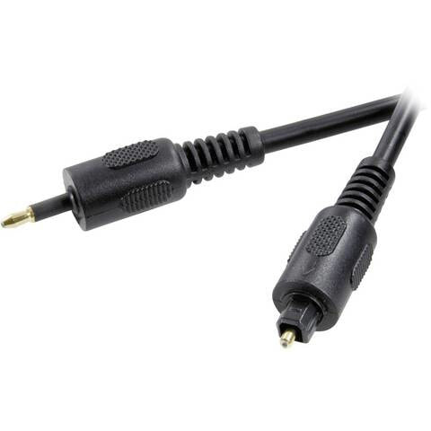SpeaKa Professional SP-7870644 аудио кабель 1 m TOSLINK 3,5 мм TRS Черный
