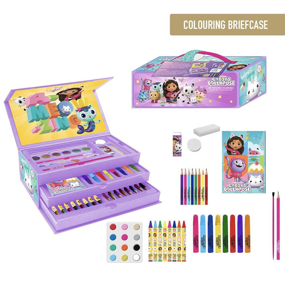 CERDA GROUP Gabby´S Dollhouse Coloreable Stationery Set Case