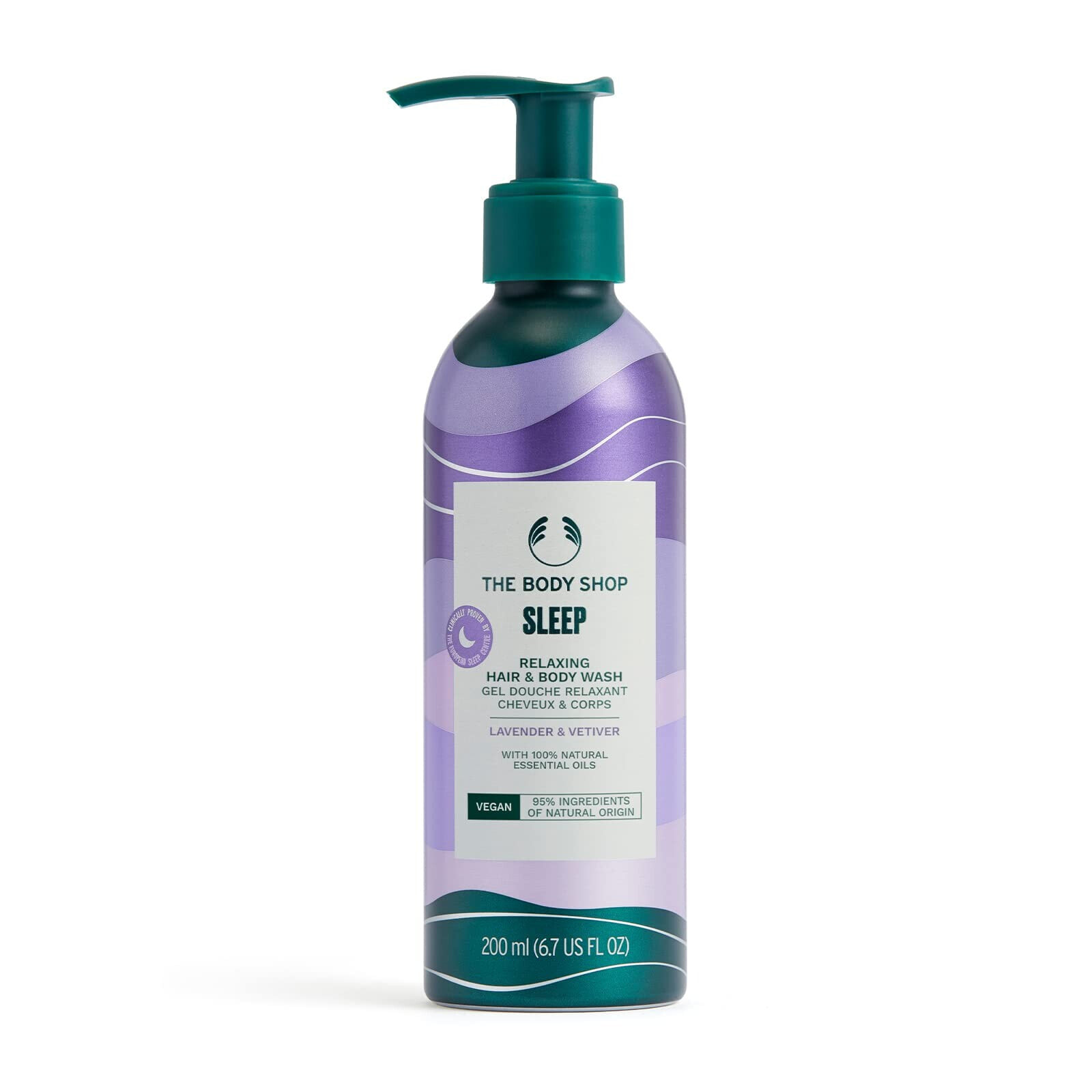 Shower gel for body and hair Sleep Relaxing Lavender & Vetiver ( Hair & Body Wash) 200 ml