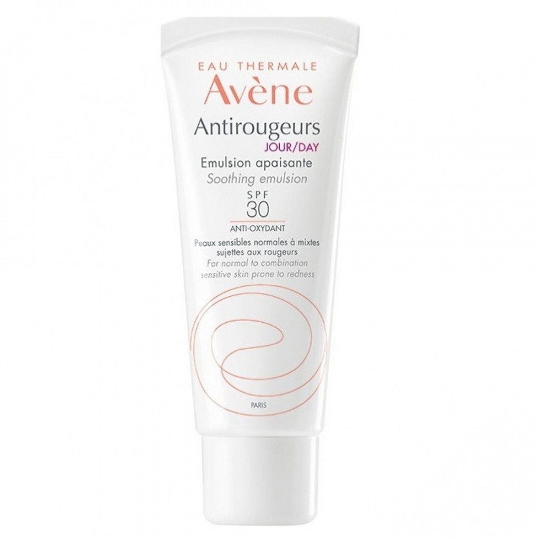 Avene Soothing Emulsion SPF30 Солнцезащитная успокаивающая эмульсия для нормальной и комбинированной чувствительной кожи, склонной к покраснениям 40 мл