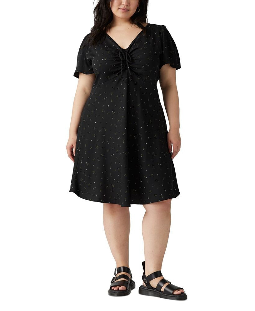 Levi's plus Size Delray V-Neck Short-Sleeve Denim Dress