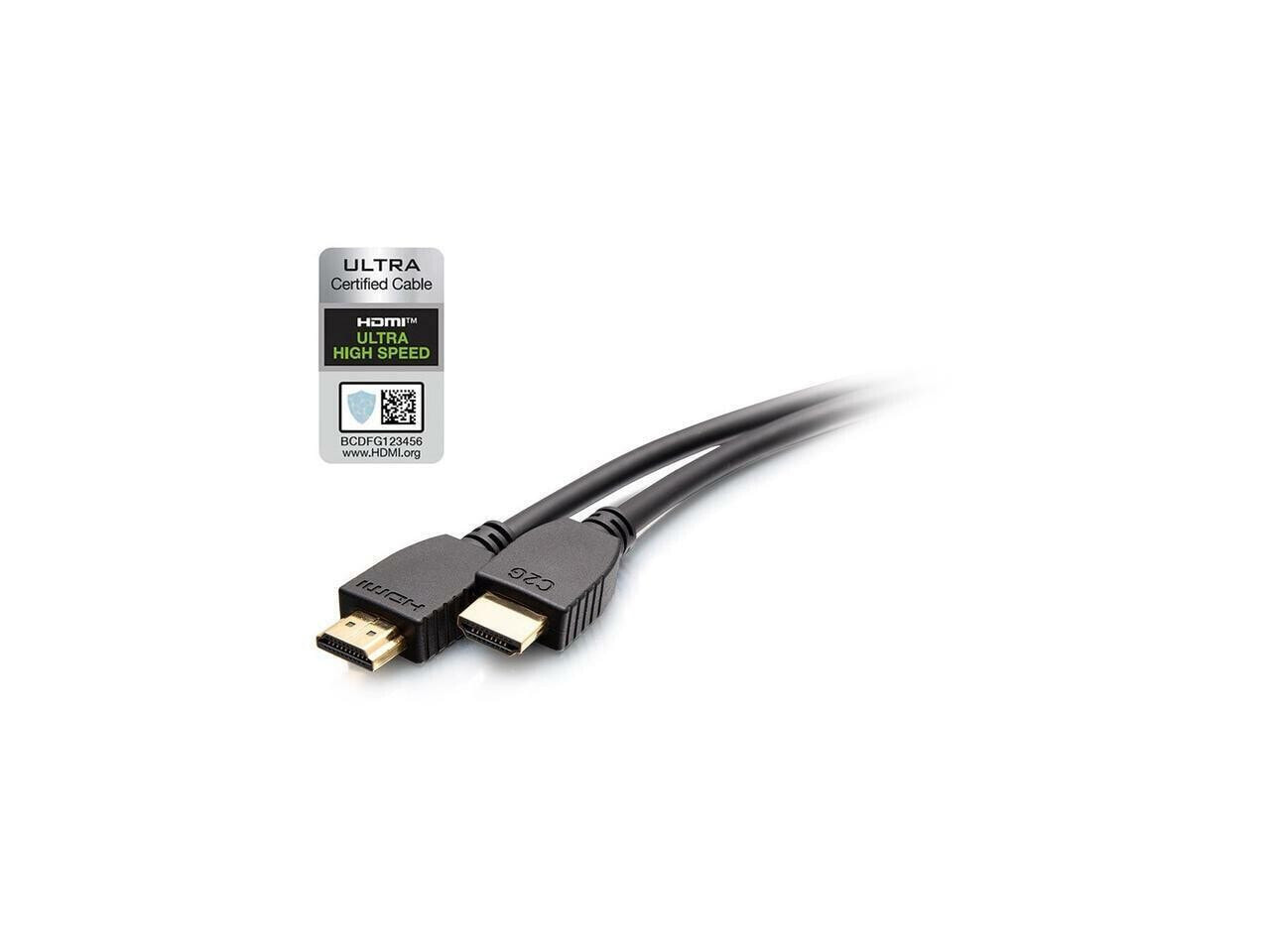 C2G 10ft 8K HDMI Cable with Ethernet - Ultra High Speed - 10 ft HDMI A/V Cable f