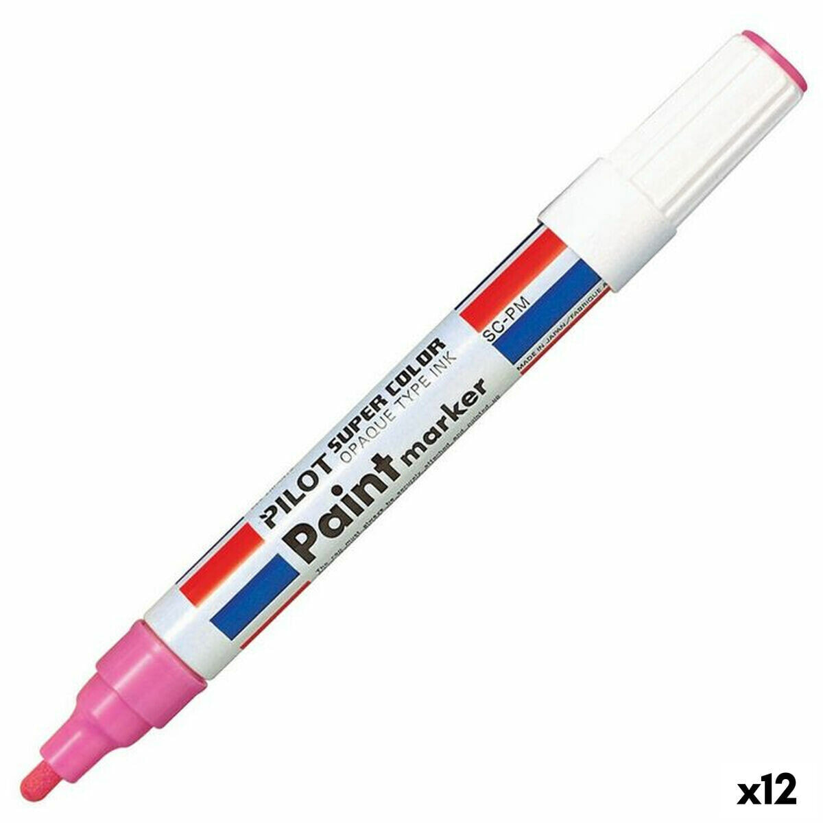 Постоянный маркер Pilot SC-PM-P Розовый (12 штук)