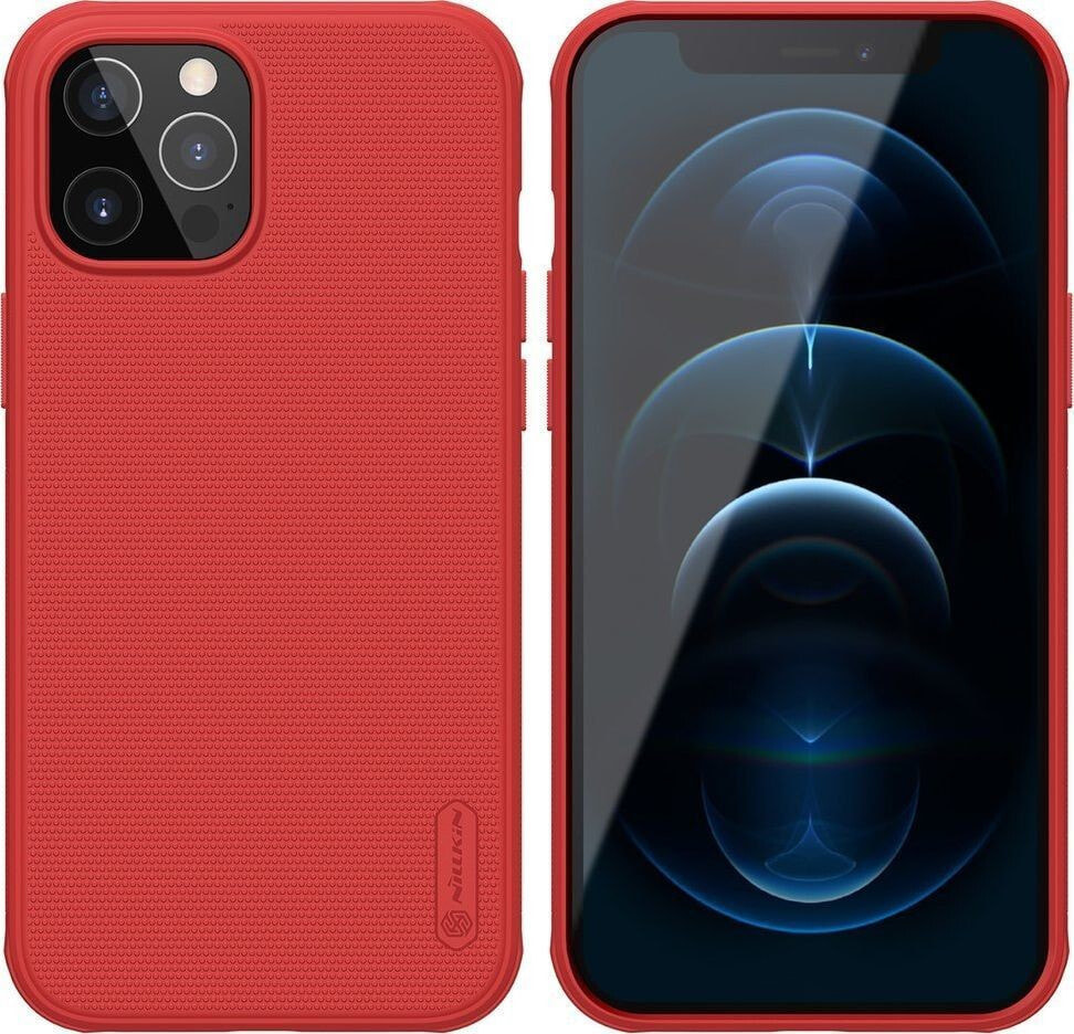 чехол пластмассовый красный Apple iPhone 12 Pro Max NILLKIN