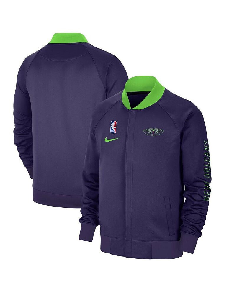 Nike men's Purple New Orleans Pelicans 2024/25 City Edition Authentic Showtime Performance Full-Zip Jacket