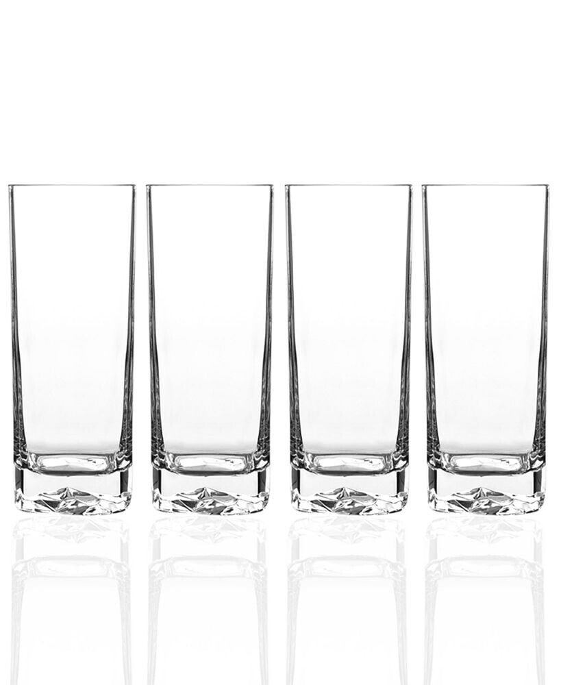 Luigi Bormioli glassware, Set of 4 On the Rocks Highball Glasses