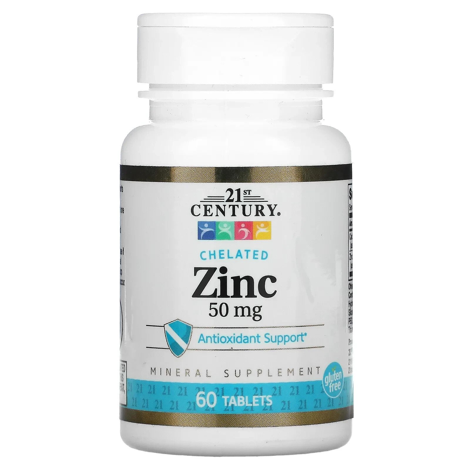 Chelated Zinc, 50 mg, 60 Tablets