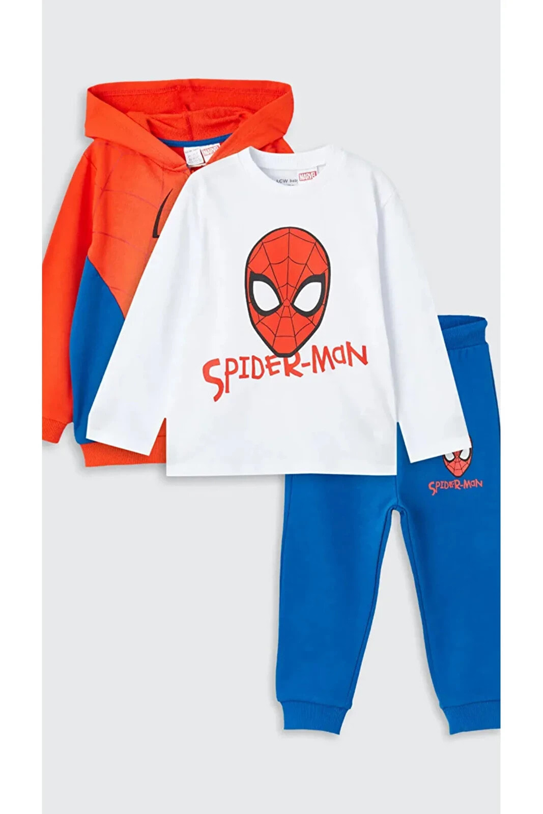 Lcw Baby Spiderman Baskılı Erkek Bebek 3'lü Takım