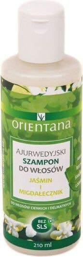 Orientana Jasmine & Almond Ayurvedic Shampoo Увлажняющий и питательный миндально-жасминовый аюрведический шампунь 210 мл