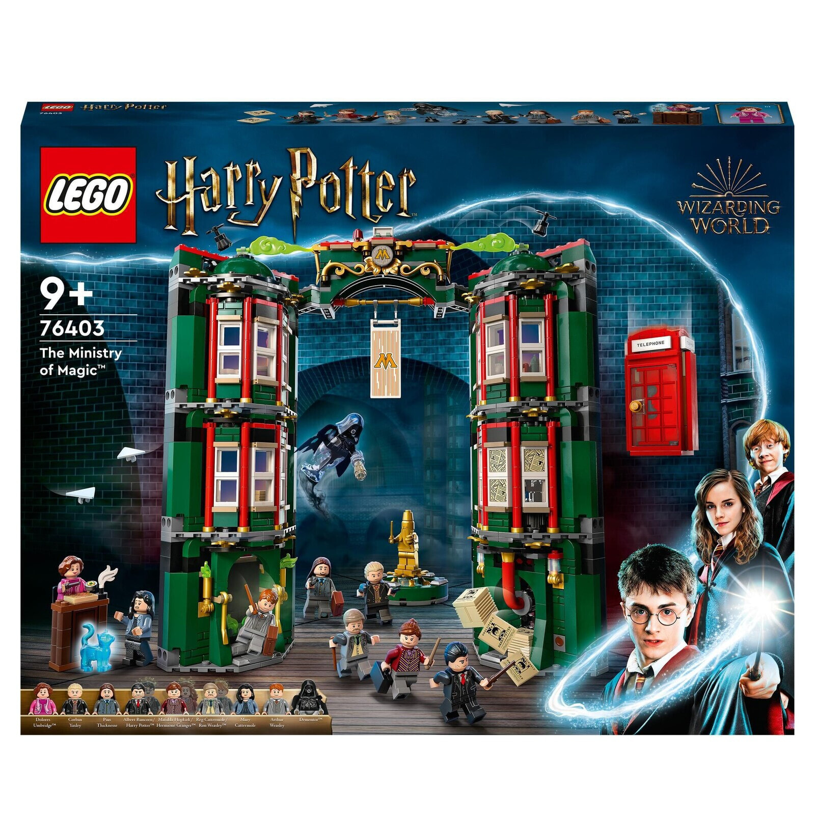 Конструктор с Гарри Поттером LEGO 76403 Harry Potter Das  Zaubereiministerium, 12 Minifiguren und eine Verwandlungsfunktion,  Geschenkidee — купить недорого с доставкой, 11175455